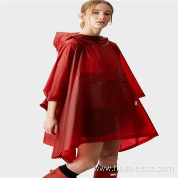 Color customized PVC adult raincape